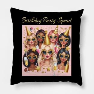 Birthday Girl Squad birthday celebration Pillow