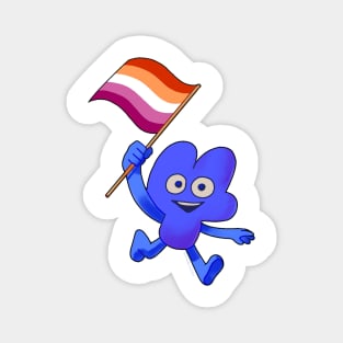 Lesbian Pride Flag Four! Magnet