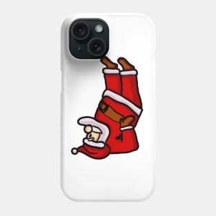 Santa Claus Doing Yoga Christmas Matching Phone Case