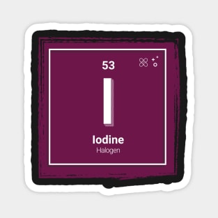 The periodic table - Iodine Magnet