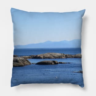 Rocky Ocean Shore Pillow