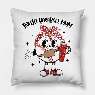 Boujee Baseball Mom Pillow