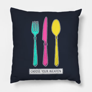 Cutlery Drama Pillow