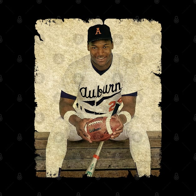 Bo Jackson in Auburn Tigers baseball by PESTA PORA