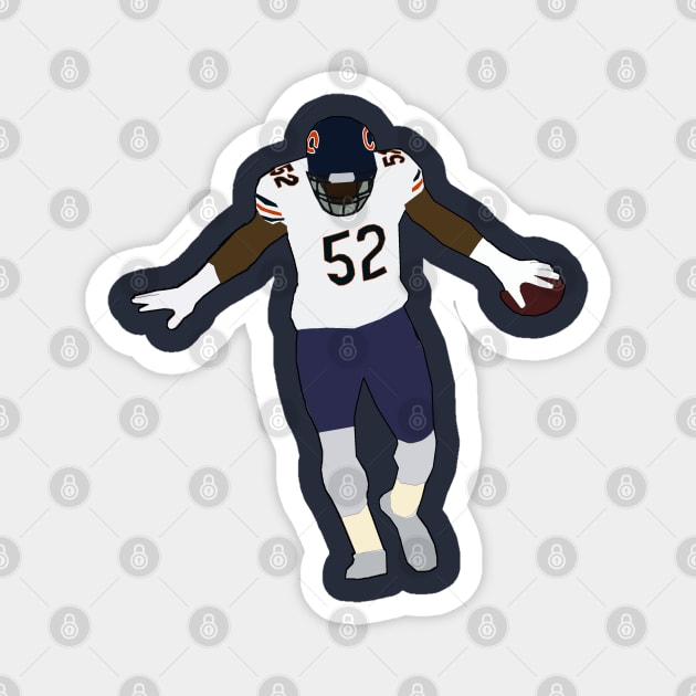 Khalil Mack - Chicago Bears Magnet by xavierjfong