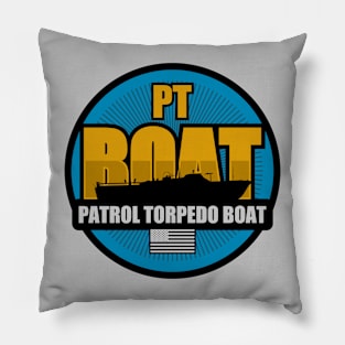 PT Boat (Small logo) Pillow