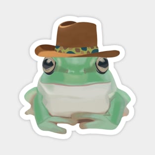 Cute Cowboy Frog Magnet