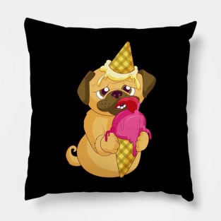 Pug Ice-cream Pillow