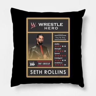 wwe card seth rollins Pillow