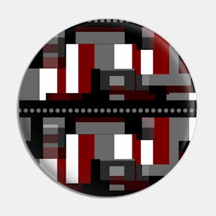 Abstract Plaid Punk Pin