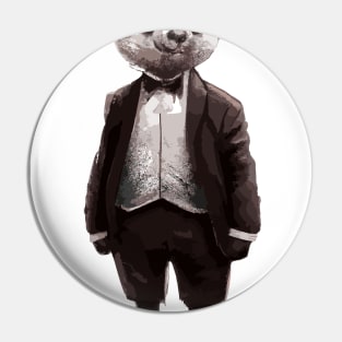 Gentlemen Panda Pin