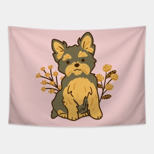 Yorkie Puppy Tapestry