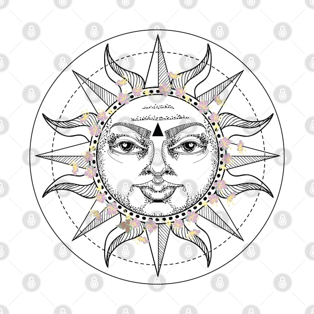 Boho Sun Art by BWXshirts