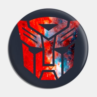 Transformers Galaxy Silhouette Logo Pin