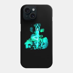 yoga turquoise inv Phone Case