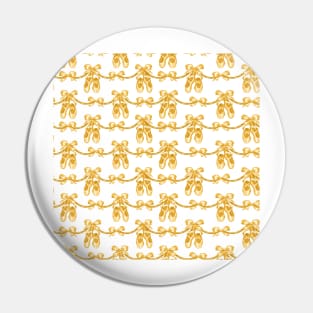 cute baby ballerina pattern yellow Pin