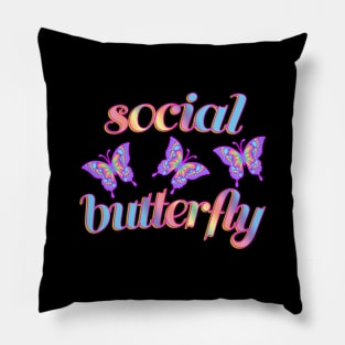 Social butterfly Pillow