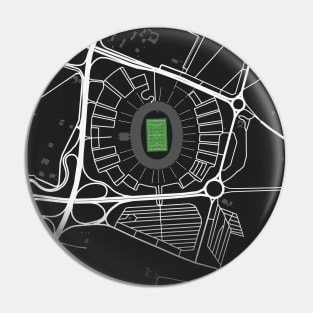 Stadio San Nicola Map Design - Black Pin