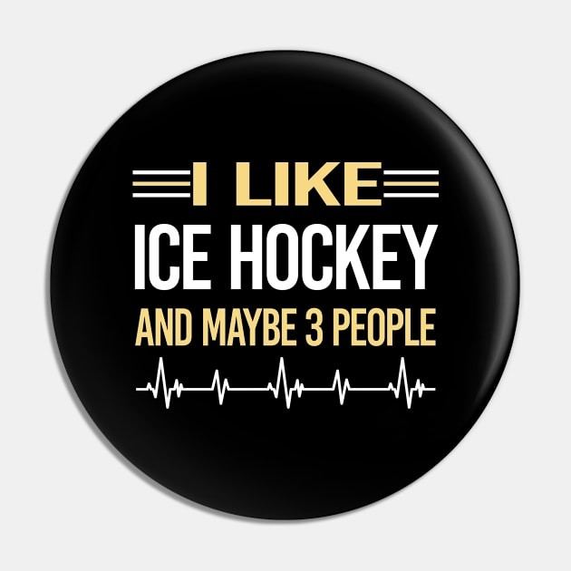 3 People Ice Hockey Pin by symptomovertake