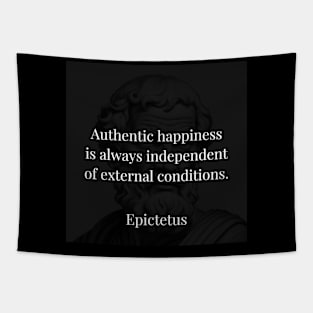 Epictetus's Truth: Authentic Happiness Beyond External Conditions Tapestry