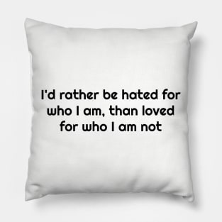 Kurt Cobain Quote Pillow