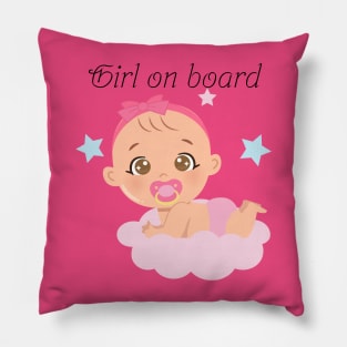 Girl on board Pillow