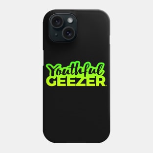 Youthful Geezer Brand Logo Bright Green/Yellow Phone Case