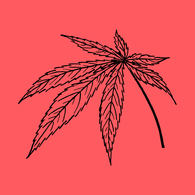 Weed Leaf by linesdesigns