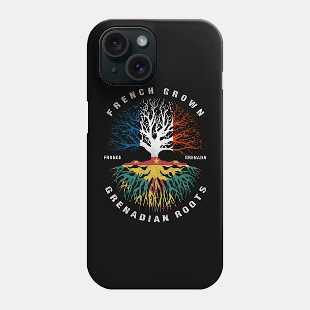 French Grown Grenadian Roots Grenada Flag Phone Case by heart teeshirt