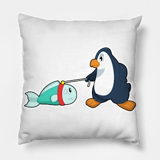 Penguin Fish Pillow