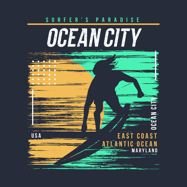 Retro Surfing Ocean City, Maryland // Vintage Surfer Beach // Surfer's Paradise by Now Boarding