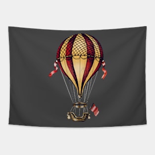 Vintage Balloon Illustration Tapestry