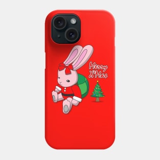 Turtle Rabbit Merry X'mas. Phone Case