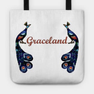 Graceland Peacocks red Tote