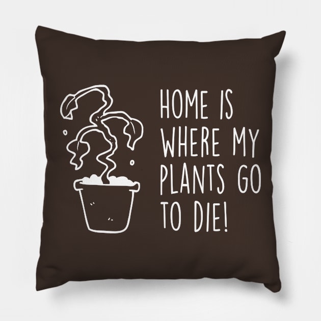 Black Thumb Pillow by Tees by Ginger