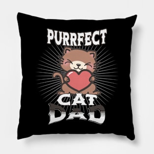 Perfect Cat Dad Pillow