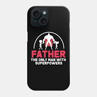 Superhero Dad T-shirt Design Phone Case