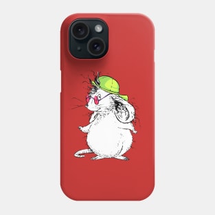 Rad Little Mouse with a Super Cool Neon Cap Phone Case