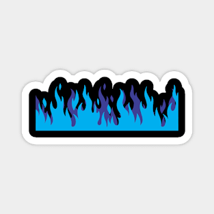 Azure Blue Flame Magnet