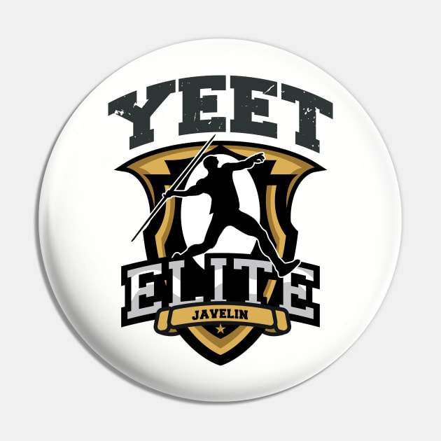 Yeet Elite Javelin Badge Track N Field Athlete Pin by atomguy