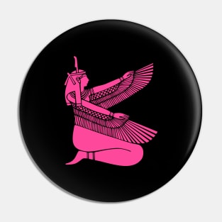 Hot Pink Color Egyptian Goddess Maat Pin