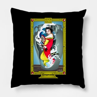 Geisha and Water - Temperantia Tarot Pillow