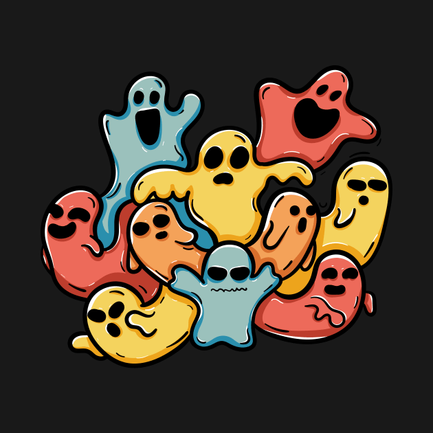 Ghost boo doodle art by happymonday