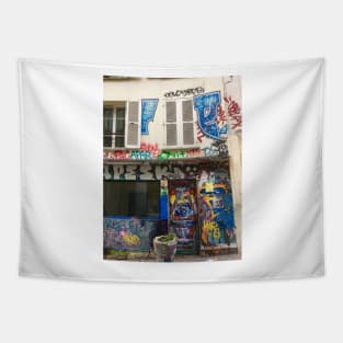 Graffiti in Paris, France Tapestry