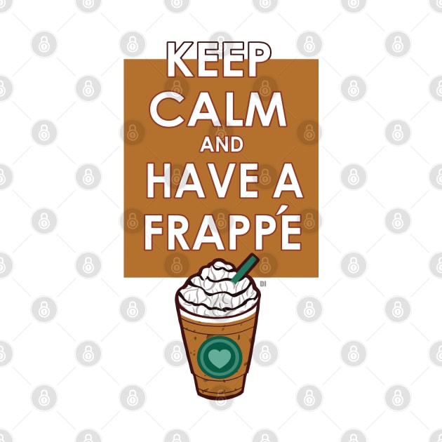 Keep Calm Cute Frappe Heart by DaphInteresting