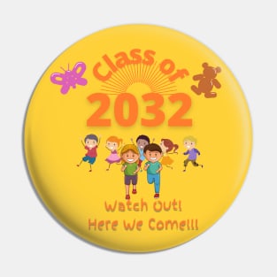 Class of 2032 School Kids Pin