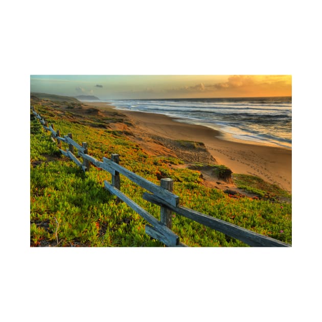 Pt. Reyes North Beach Sunset by AdamJewell