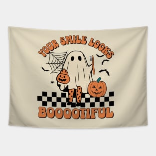 Pediatric Dentist Halloween Spooky Dental Assisant Hygienist Tapestry