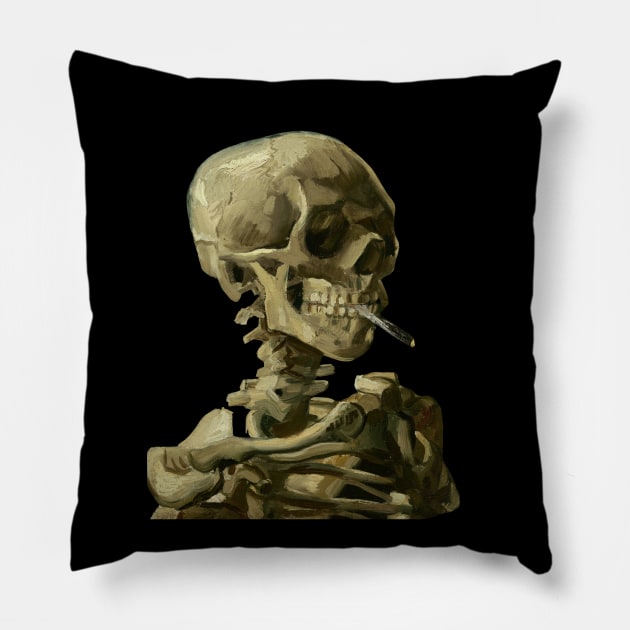 Van Gogh Skeleton Pillow by isstgeschichte