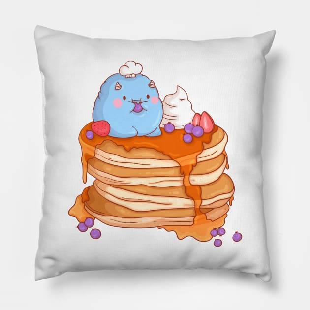 Berry Pancakes Pillow by Lani89